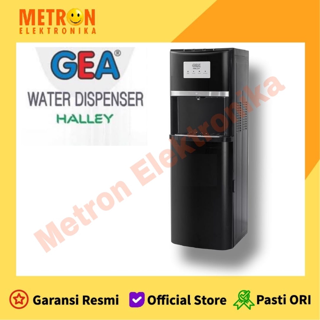 GEA HALLEY DISPENSER GALON BAWAH 3 TOMBOL PIPA STAINLESS