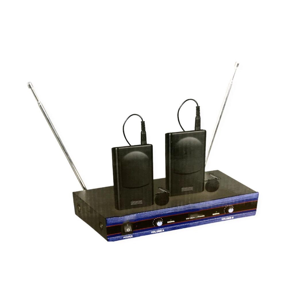 microphone wireless clip on VHF Dual Professional Wireless Microphone
