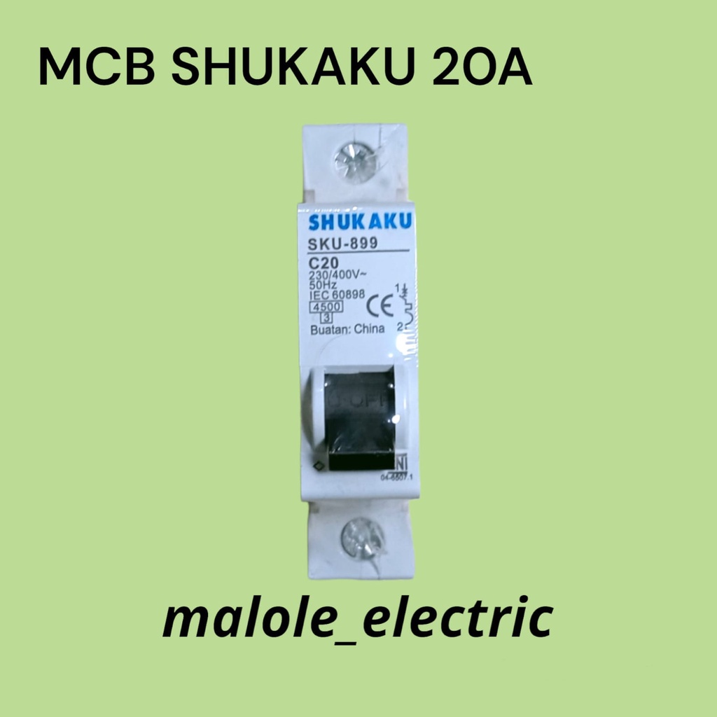 MCB SHUKAKU 20A // MCB 1 PHASE SHUKAKU