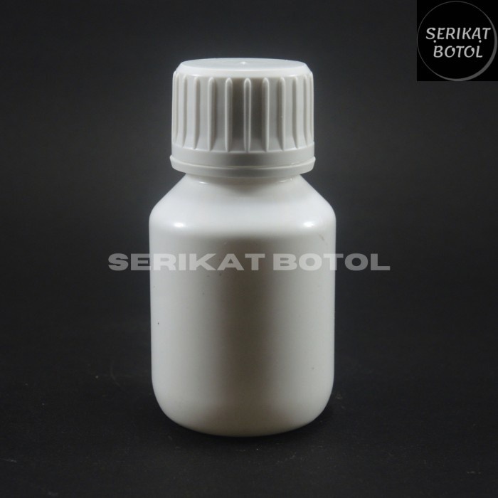 BOTOL PS 100ML PUTIH SEGEL /BOTOL PLASTIK PS 100 ML TABLET OBAT HERBAL