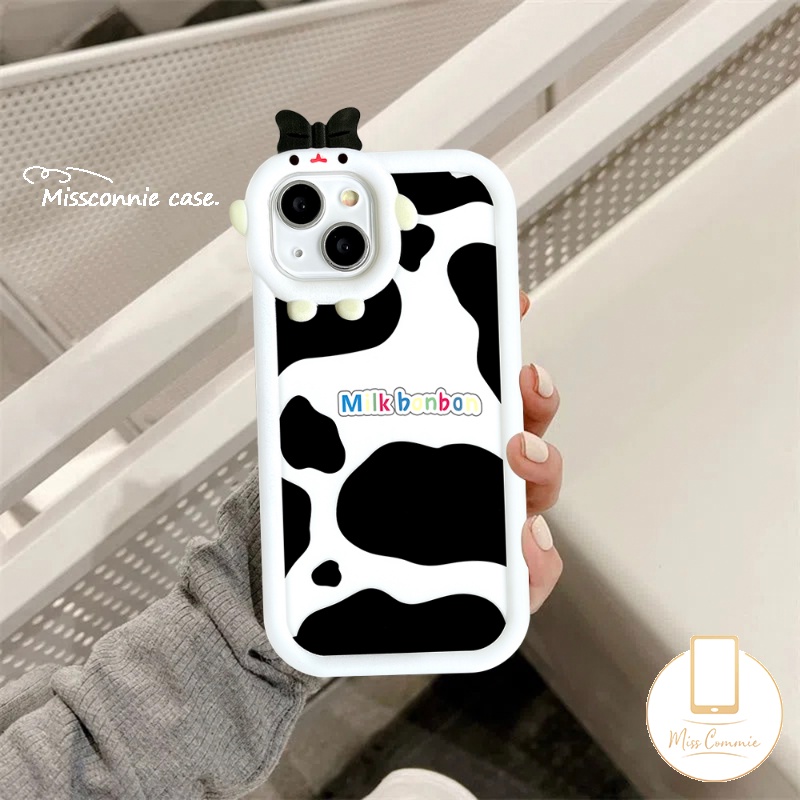 Case Motif Sapi Fashion Samsung A14 A12 A04 A13 A21s A03 A04s A32 A03s A53 A04E A73 A52 A51 A52s A23 A50 A22 A71 A30s A11 A31 A33 A02s A53 A50s 3D Bow Monster Lens Soft Case