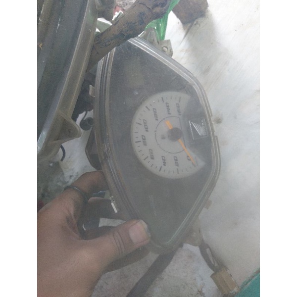 Spedometer Honda Supra x 125 Tahun Tua Jarum Kuning Original Bekas Copotan Motor Second 2nd