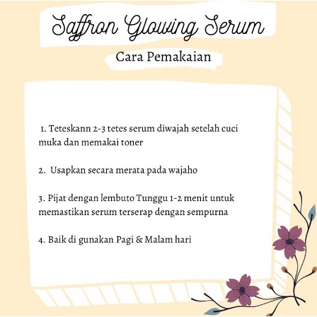 SERUM SAFFRON 10ML