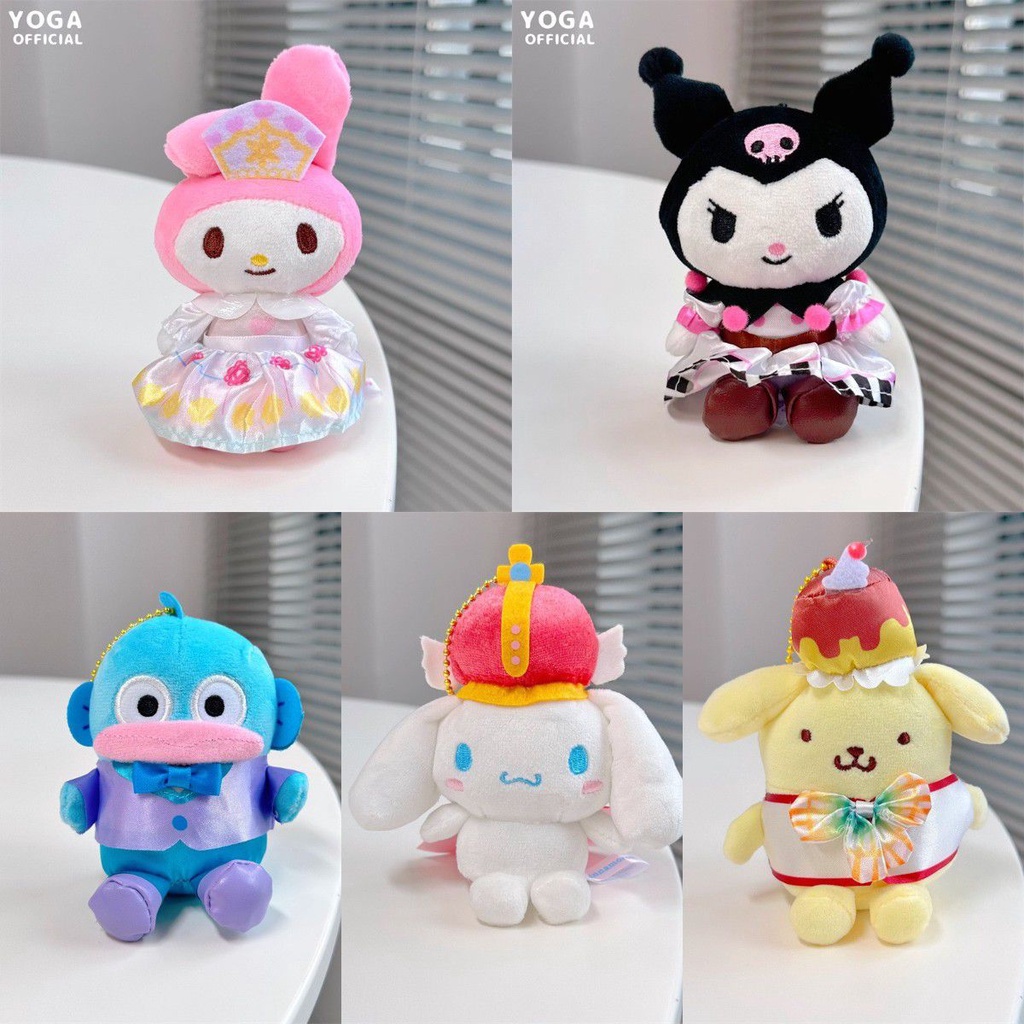 Vibrant Kuromi Mymelody Cinnamorol Onpompurin Tuxedo Liontin Boneka Plush Untuk Dekorasi Rumah