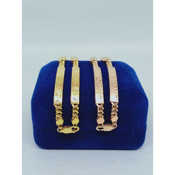 gelang perak asli silver 925 lapis emas/gelang tangan rantai penang ukir/asli silver/fashion wanita terbaru