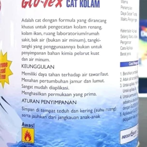 CAT KOLAM GLOTEX 1 KG KOLAM RENANG / KOLAM IKAN / BAK AIR