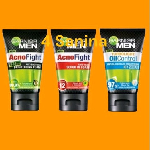 Garnier Men Acno fight  Anti Acne &amp; wasabi 100 gr)garnier men foam