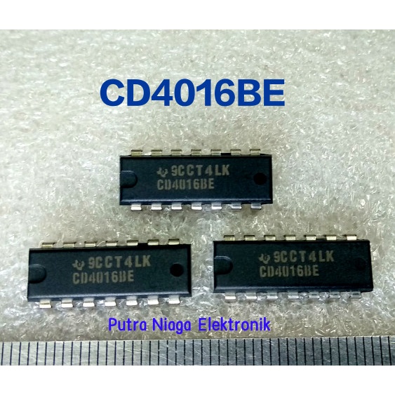 ic CD4016BE Dip 14 pin CD4016 / TC4016 / HEF4016 / HCF4016 putr4n14 Juara