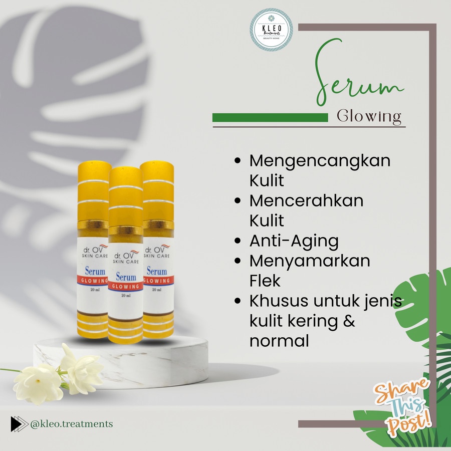 Skincare dr.OV Serum Terbaik Dr. OV Serum Glowing, Serum Vit C Glow, Serum Whitening