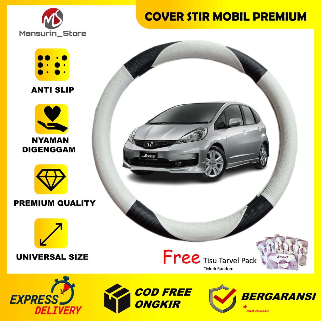 Cover Stir Mobil Jazz Sarung Setir Honda Jazz RS Cover Ster Mobil Honda New Jazz RS