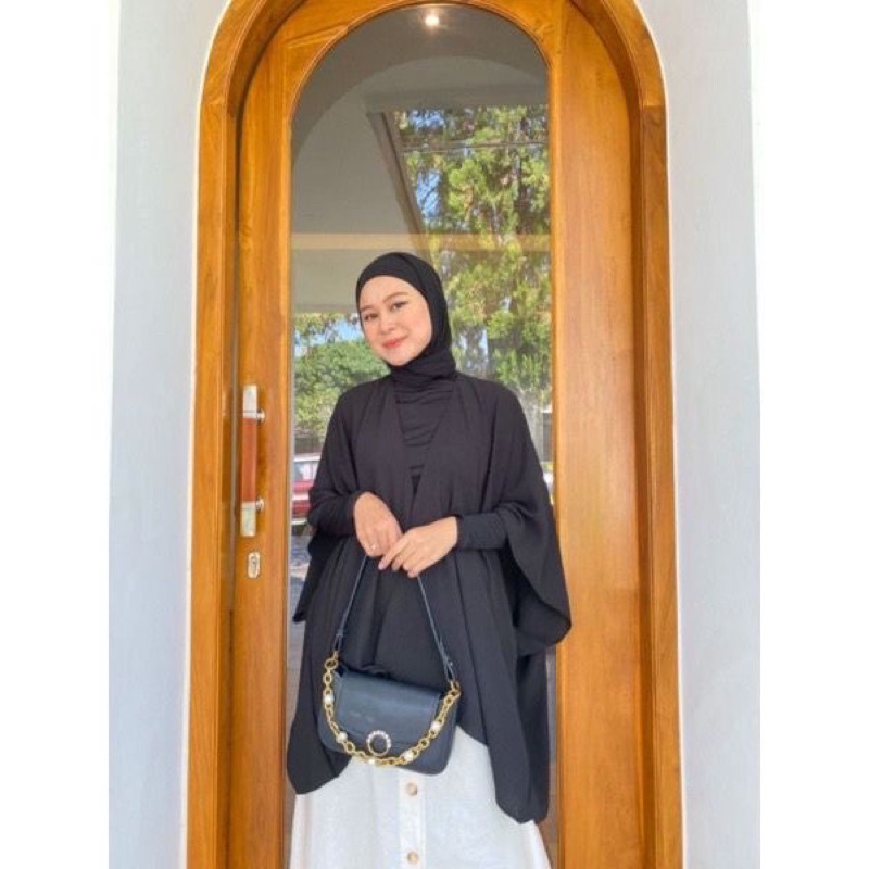 Yorin Outer Wanita Cardi Batwing Crincle Airflow