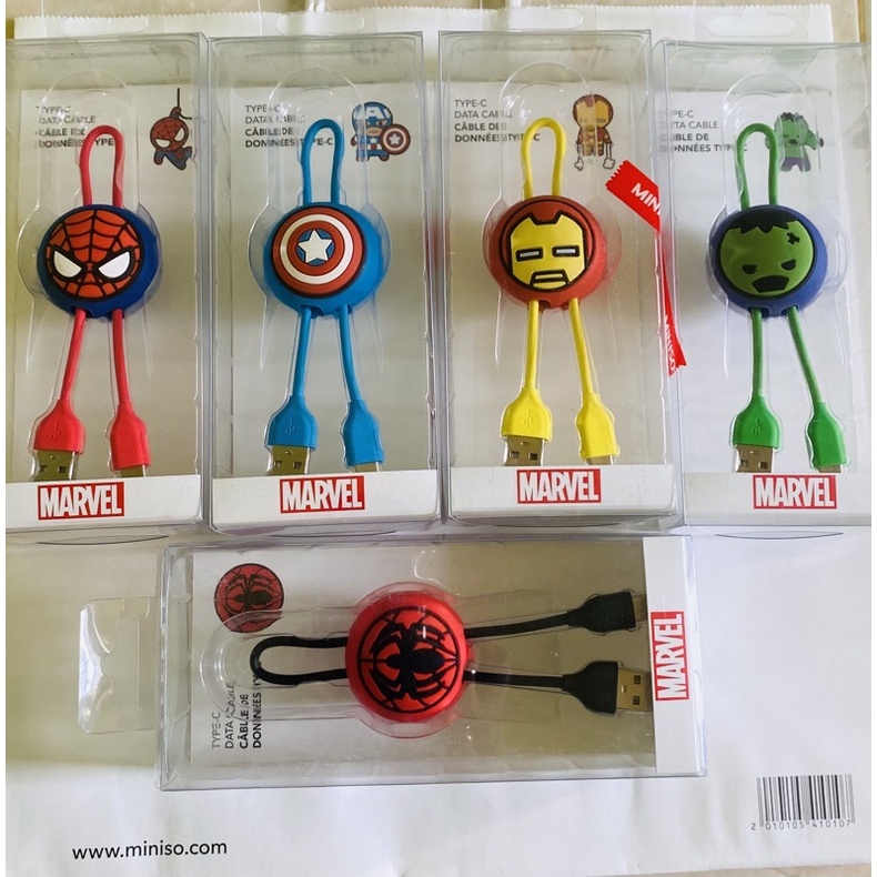 MINISO Charger Kabel Data TYPE-C Marvel