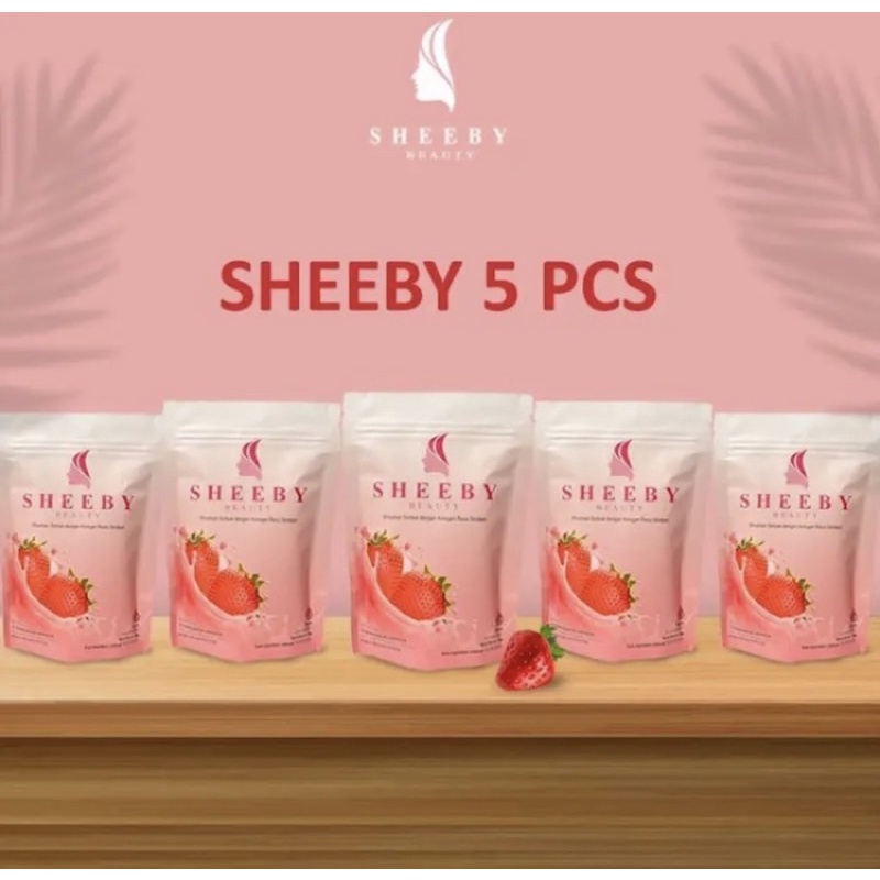 SIAP KIRIM‼️(PAKET 5PCS) SHEEBY BEAUTY MINUMAN SUPLEMEN PEMUTIH