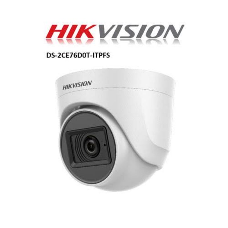 Camera Cctv Hikvision 2mp Audio Built-in Mic DS-2CE76DOT-ITPFS Kamera Indor 2 MP TURBO HD