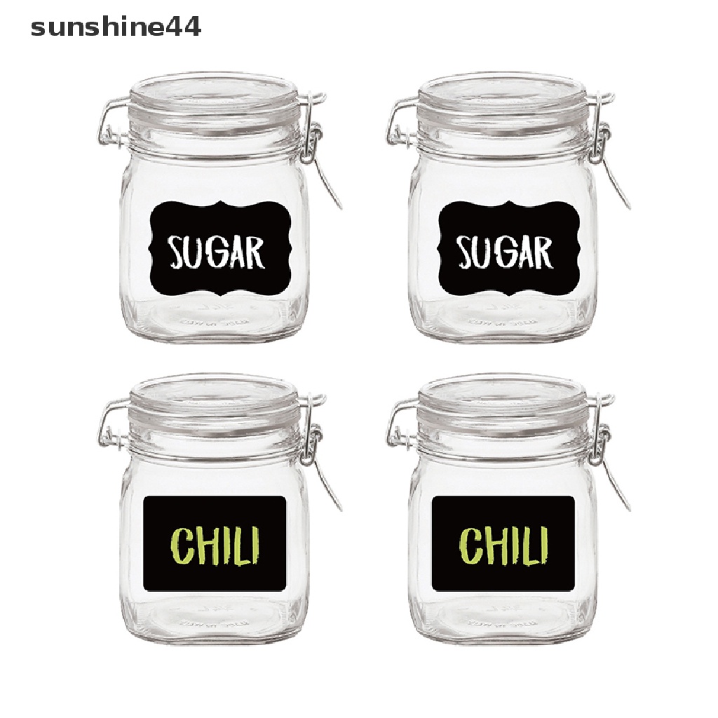 Sunshine Stiker Label Organizer Botol Bumbu Dapur Bisa Dihapus