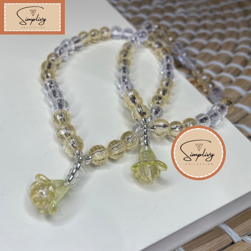 [Simplivy] Tasbih Kristal by Simplivy 33 Butir  - 8mm / Tasbih Mutiara