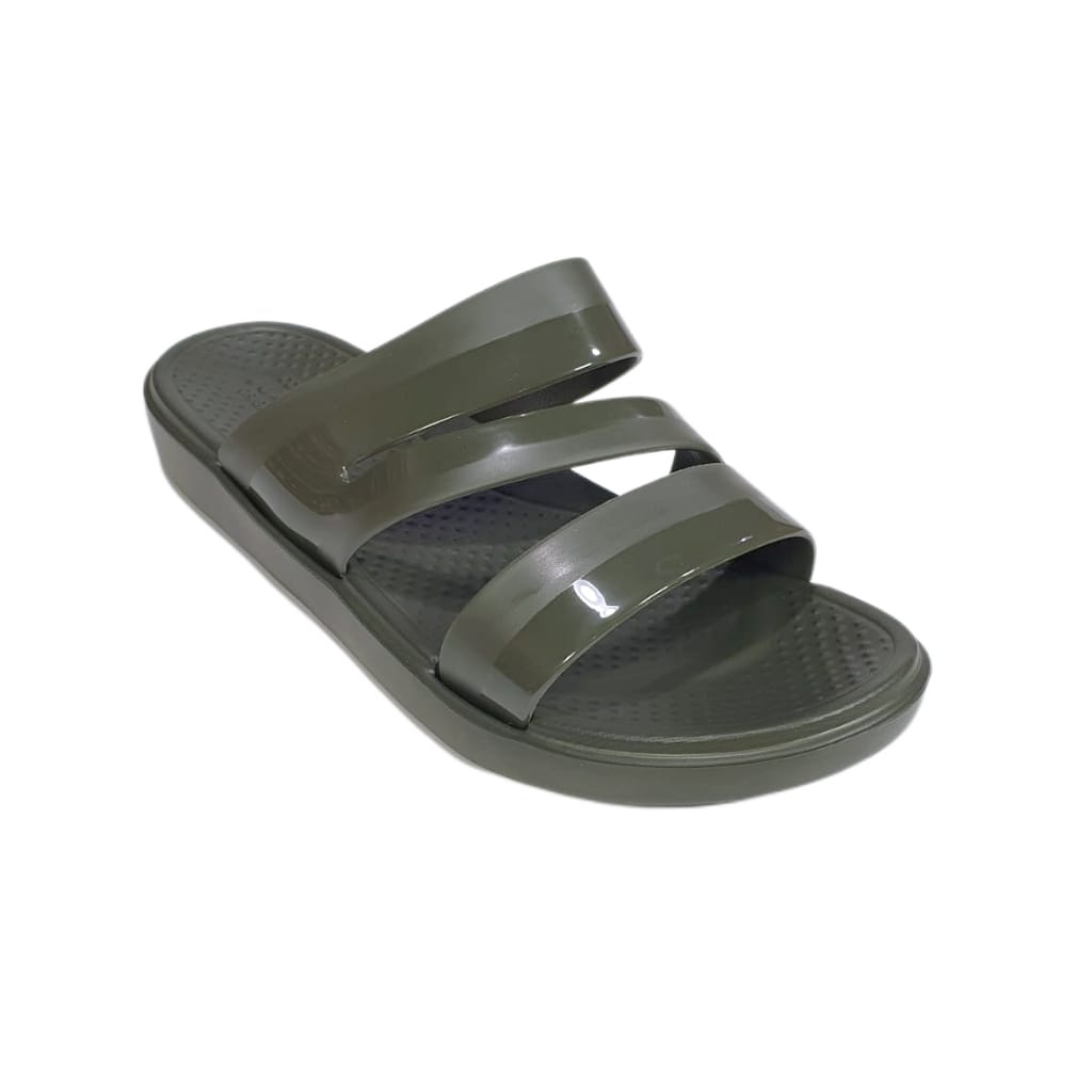 LUOFU ORIGINAL jelly sandal karet empuk murah selop cewek wanita sendal import 7169