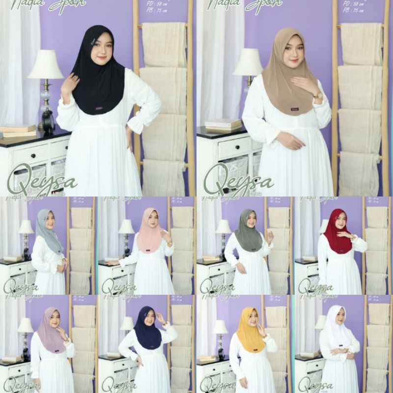 qeysa hijab / bergo nadia sport qeysa / bergo sport m/ qeysa hijab