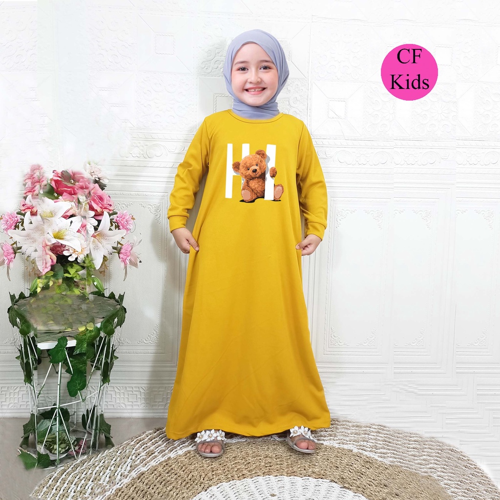 Gamis Anak Perempuan DTF Hi Bear CKids
