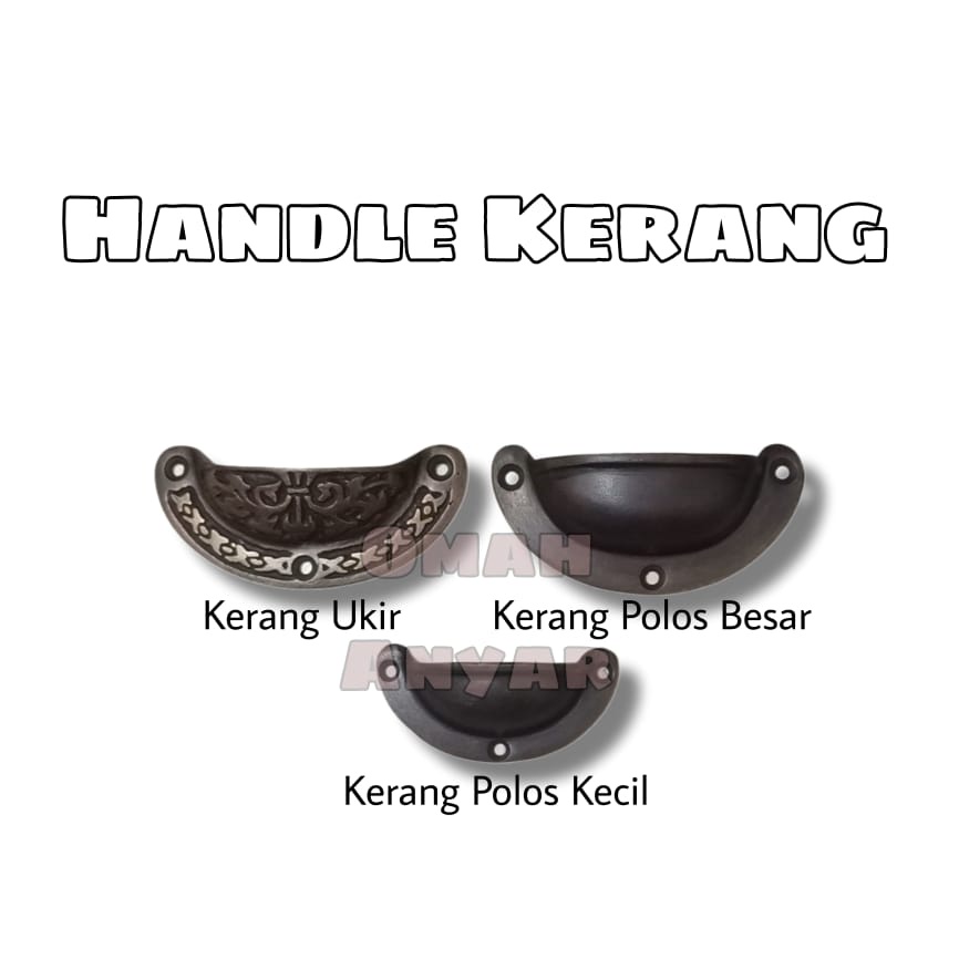 Handle Laci Antik Antique Vintage Kerang Minimalis Furniture Olympic