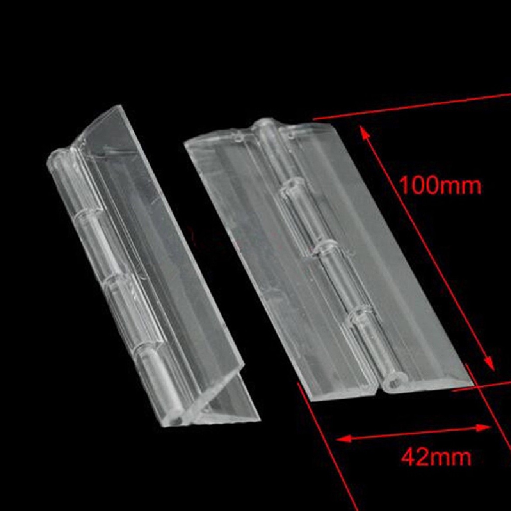 Gentlehappy 10PCS Engsel Lipat Akrilik Bening Tahan Lama Transparan Plexiglass Hinge 5ukuran  Id