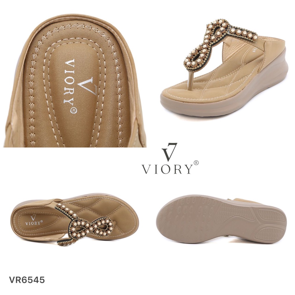 VIORY Wedges Sandal Jepit Shoes #VR6545 ORIGINAL