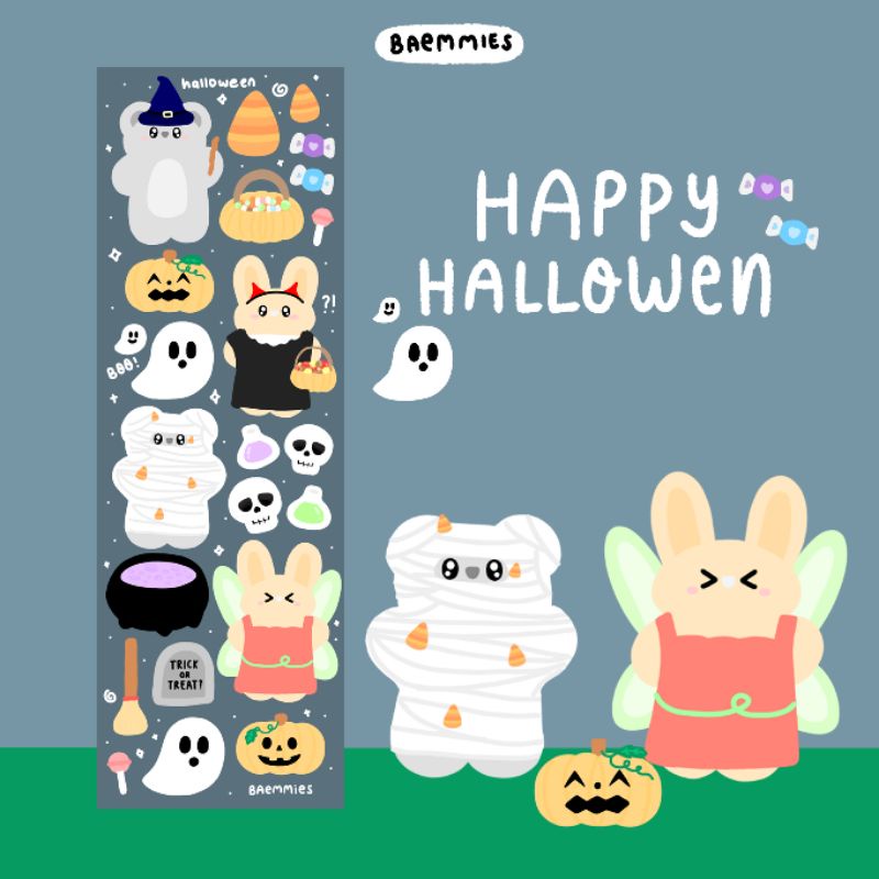 

happy halloween sticker by baemmies | sticker lucu dekorasi journal