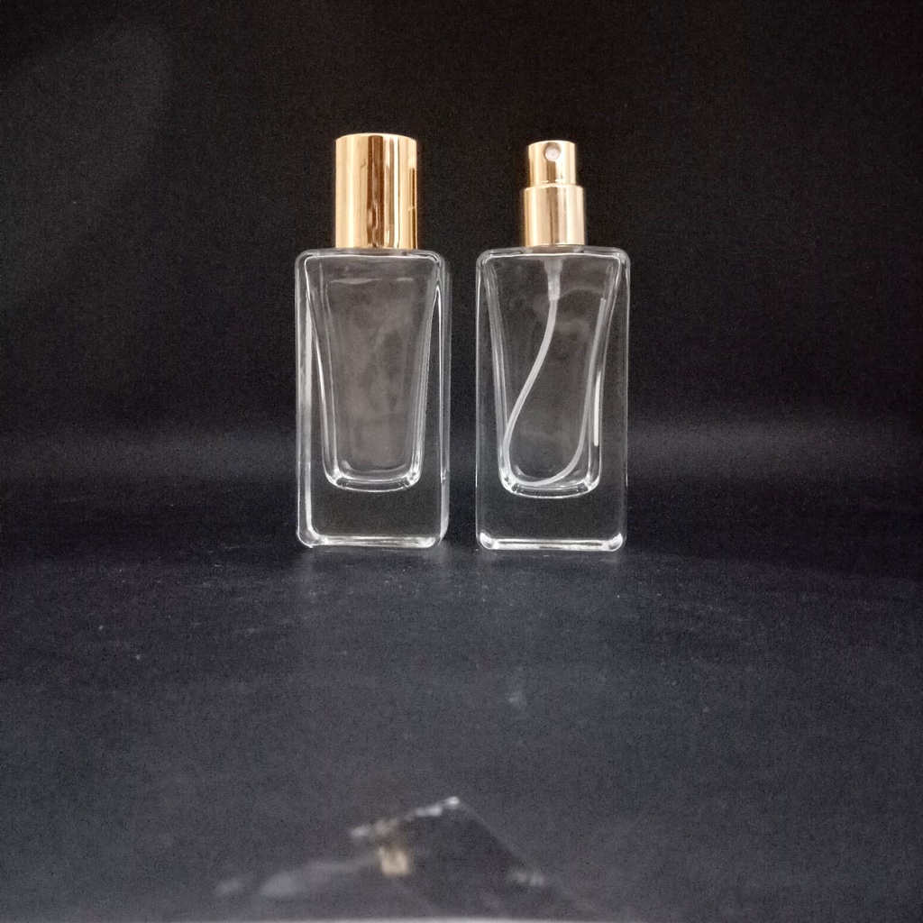 Botol Parfum V32652 30 ml semi press gold cap 28 mm