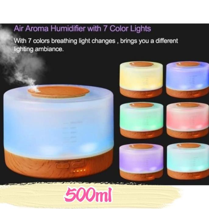 Aromatheraphy Humidifier 920 Motif Kayu Diffuser 500ml 7 Color Light