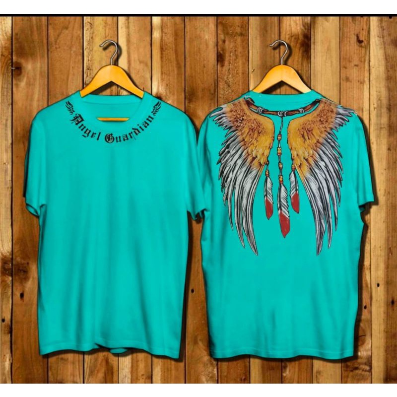 Baju kaos pria / kaos distro pria / baju kaos sayap angel guardian / kaos angel / kaos sayap indian 