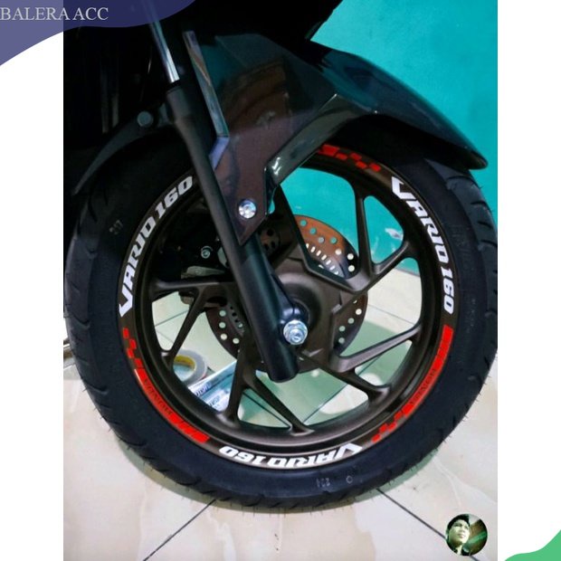 Stiker velg Vario 160 Stiker pelek Vario 160 menyala