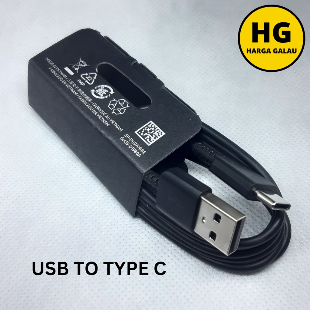 Fast Charging Kabel Samsung USB to Type C A30 A50 A70 M20 M30 S10 tipe C