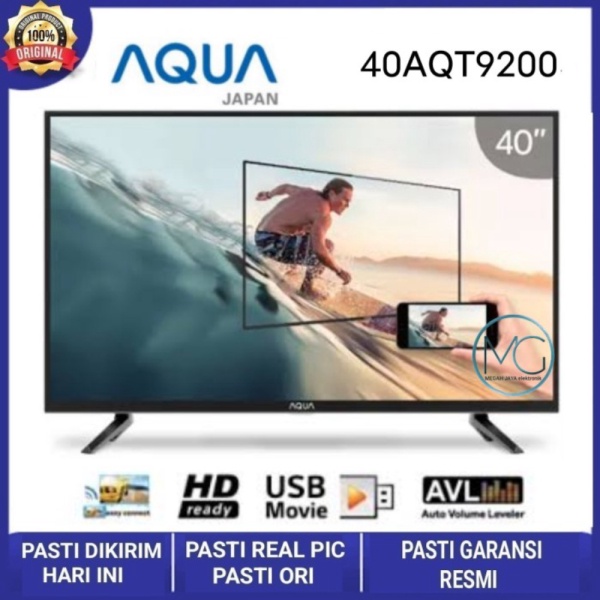 AQUA JAPAN TV LED Digital Full HD 40AQT9200 - 40 Inch LE40AQT9200MF - TANPA PENGAMAN Diskon