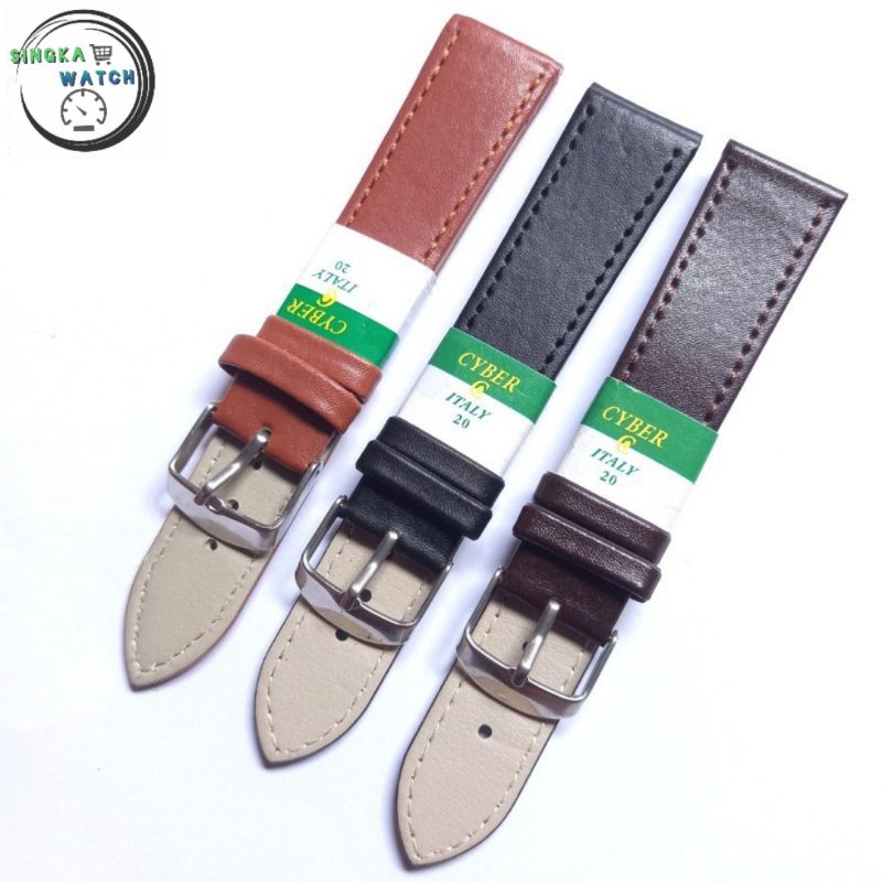 TALI JAM TANGAN KULIT POLOS/STRAP POLOS JAM PRIA WANITA TERMURAH