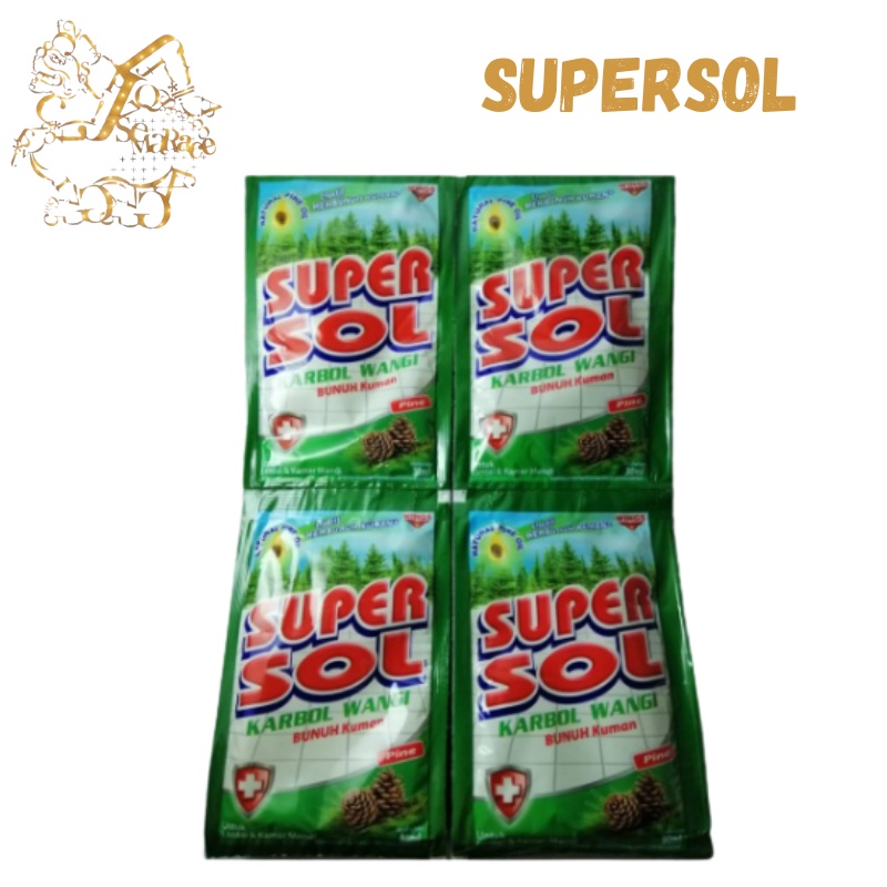 SUPERSOL KARBOL WANGI SACHET 1 RENCENG ISI 12 PCS