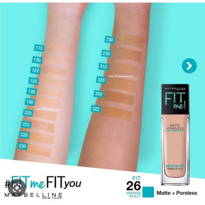 Maybelline Fit Me! Matte+Poreless Liquid Matte Foundation