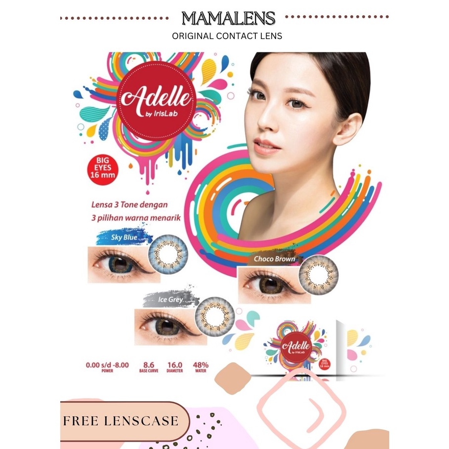 SOFTLENS ADELLE by IRISLAB NORMAL - FREE LENSCASE - MAMALENS