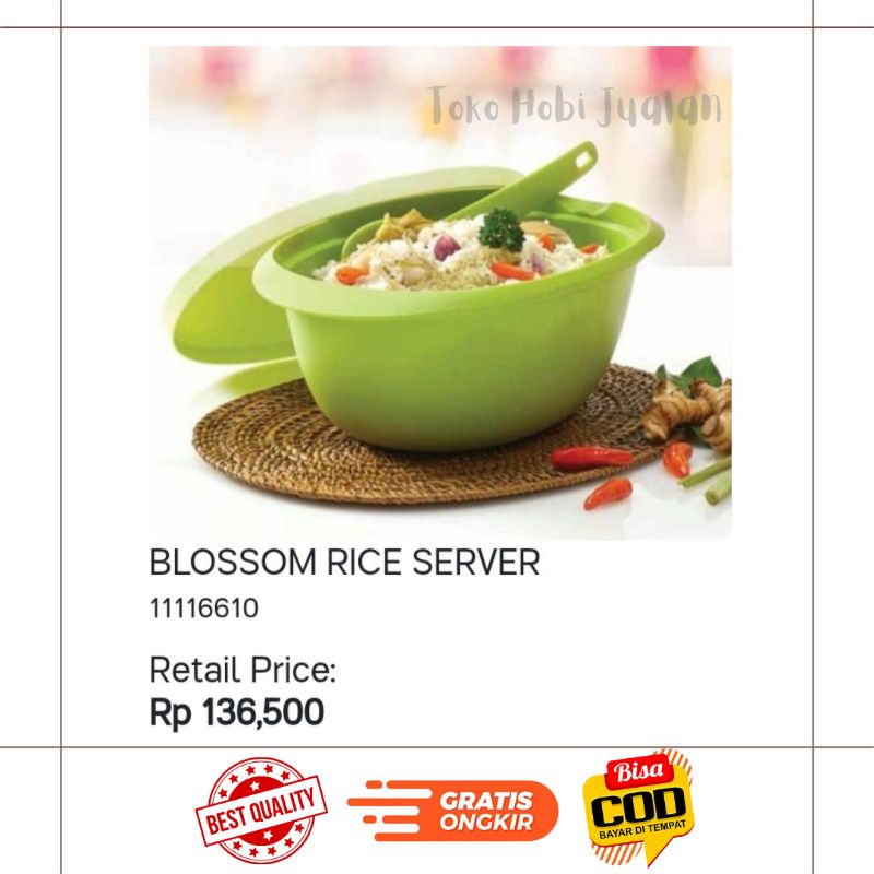 Jual Blossom Rice Server Tupperware Wadah Nasi Tupperware Wadah Sayur