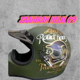 CAKIL HELM-HELM MOTIF CAKIL ARMY BISA COD-HELM ARMY FULL FACE