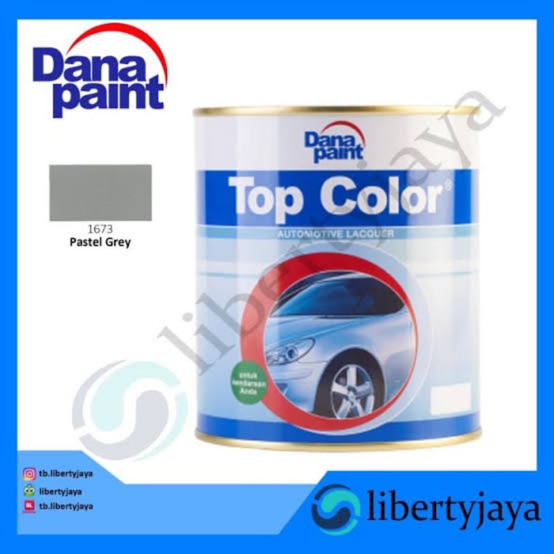 CAT TOP COLOR 1673 - Pastel Gray Cat Mobil Kayu Besi Duco abu abu Solid
