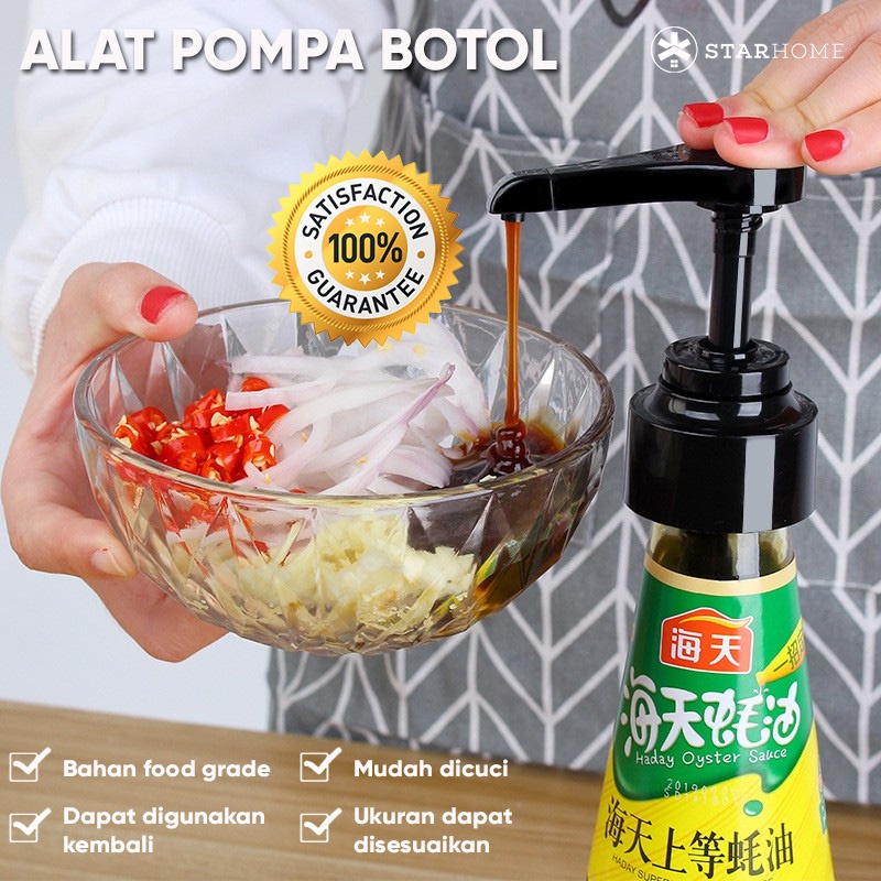 Pompa Saos Kecap Sambel Mayones Pompa Tekan Botol Saos Pompa Sirup Pencetan Tutup Botol