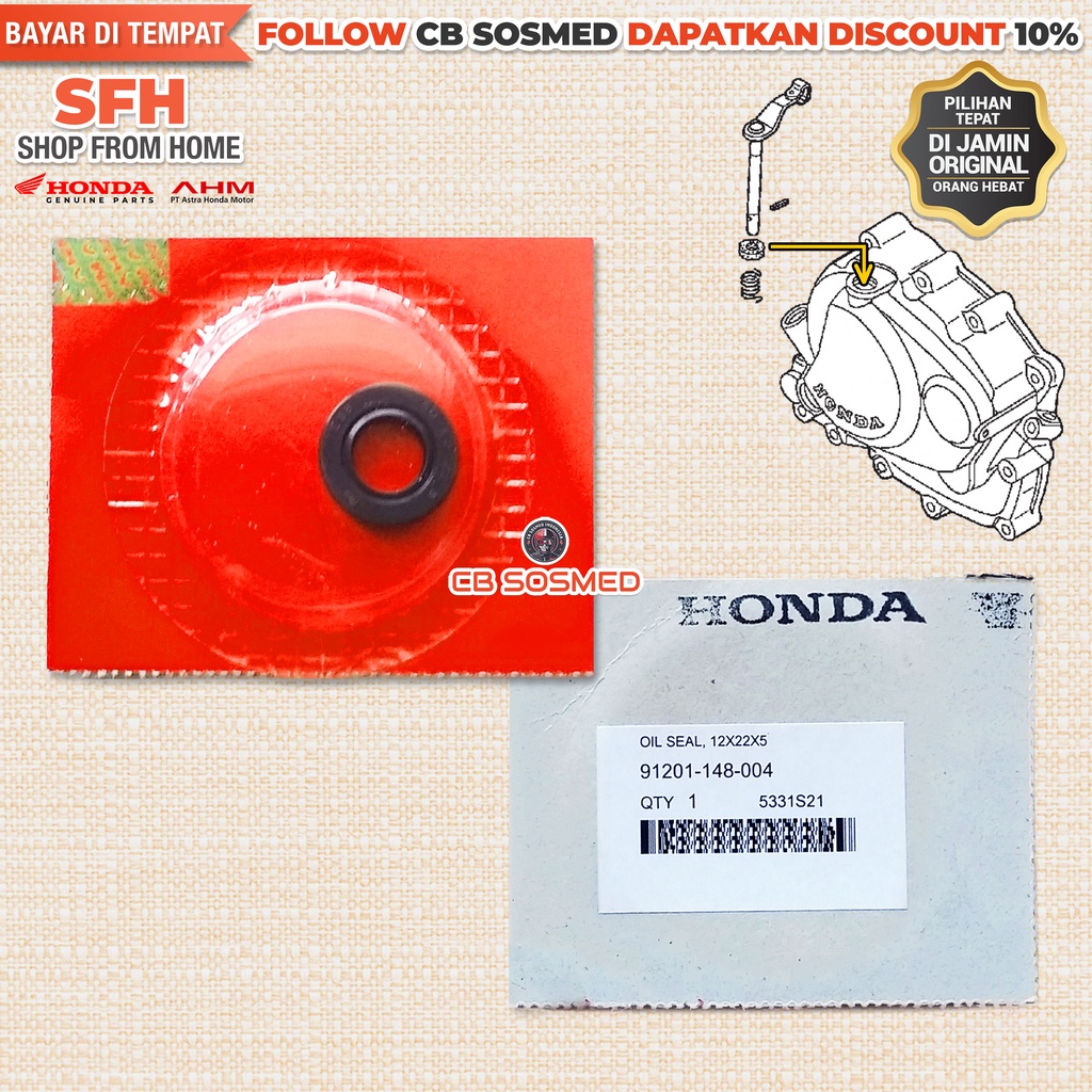 Seal Stut Kopling Tiger 2000 Sil Stut Kopling Tiger Lama TILAM TILAS Original Honda AHM Asli Ori HGP