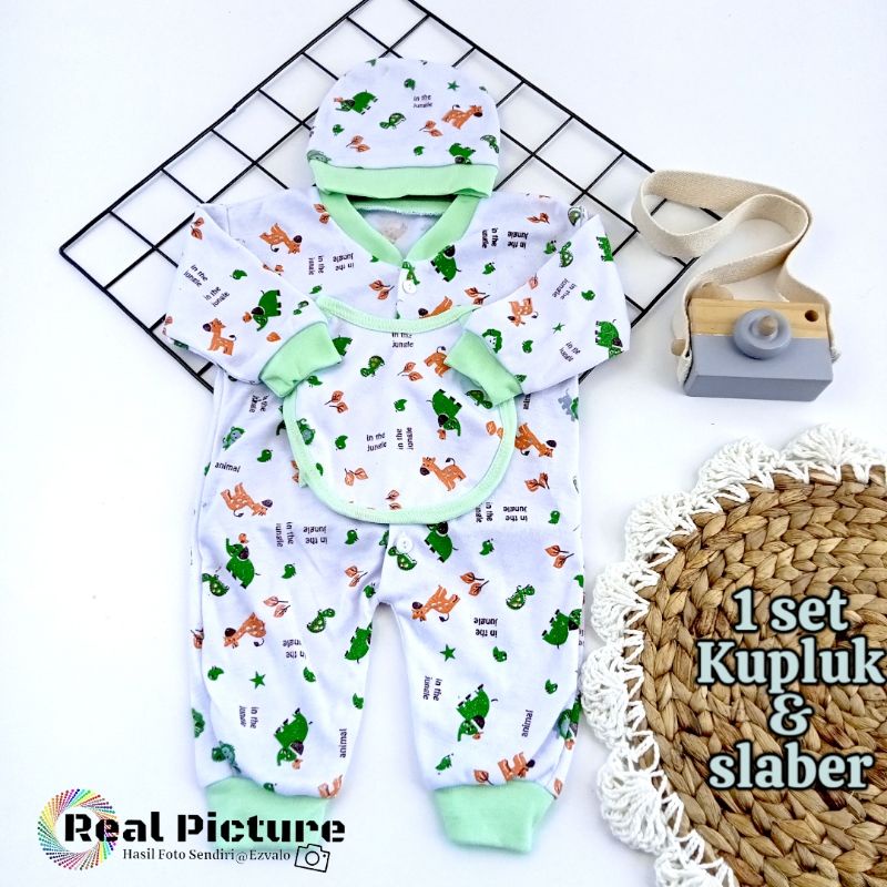 Jumper bayi buka kaki Baju tidur 0-3 bln