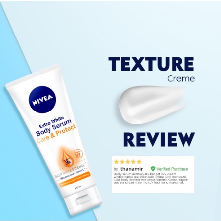 ^ KYRA ^ Nivea Body Serum Extra White Care &amp; Protect Hijab Cooling Triple UV Protection