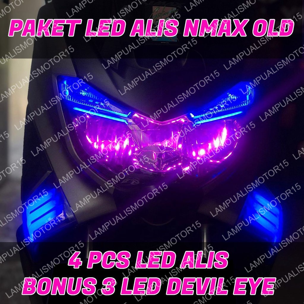 PROMO LAMPU ALIS NMAX BONUS DEVIL EYE LAMPU DRL NMAX OLD LAMPU ALIS DRL LED BONUS DEVIL EYES NMAX LA