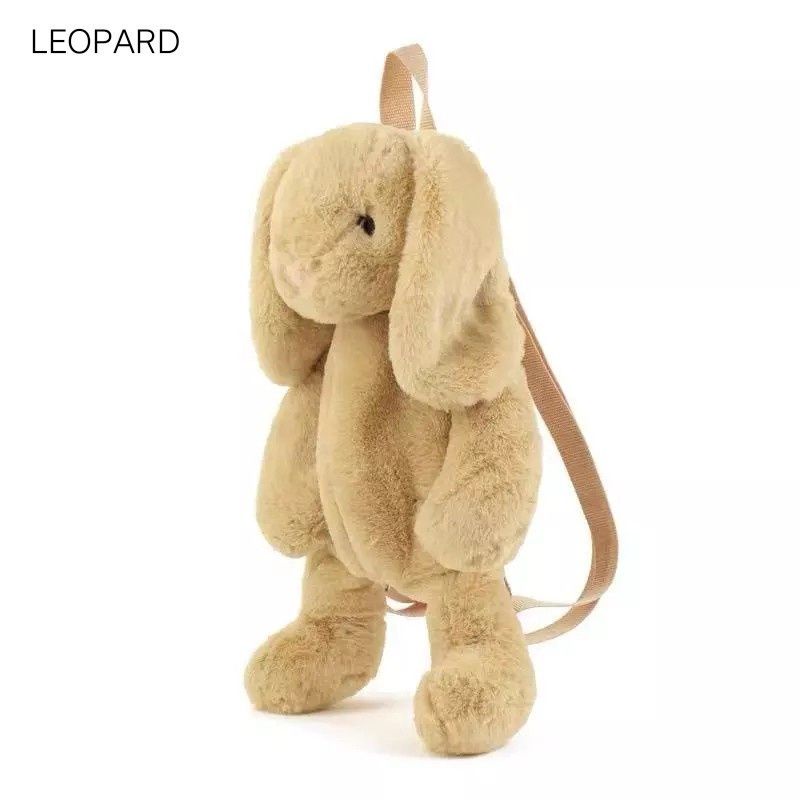 Ransel BUNNY Bahan bulu lembut korea Tas ransel boneka