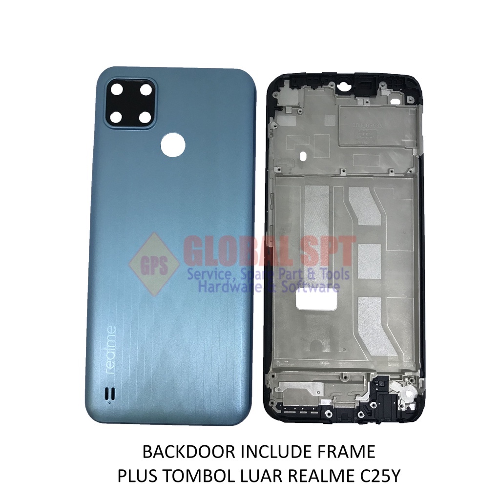 BACKDOOR REALME C25Y INCLUDE FRAME / BACK COVER / TUTUP BELAKANG