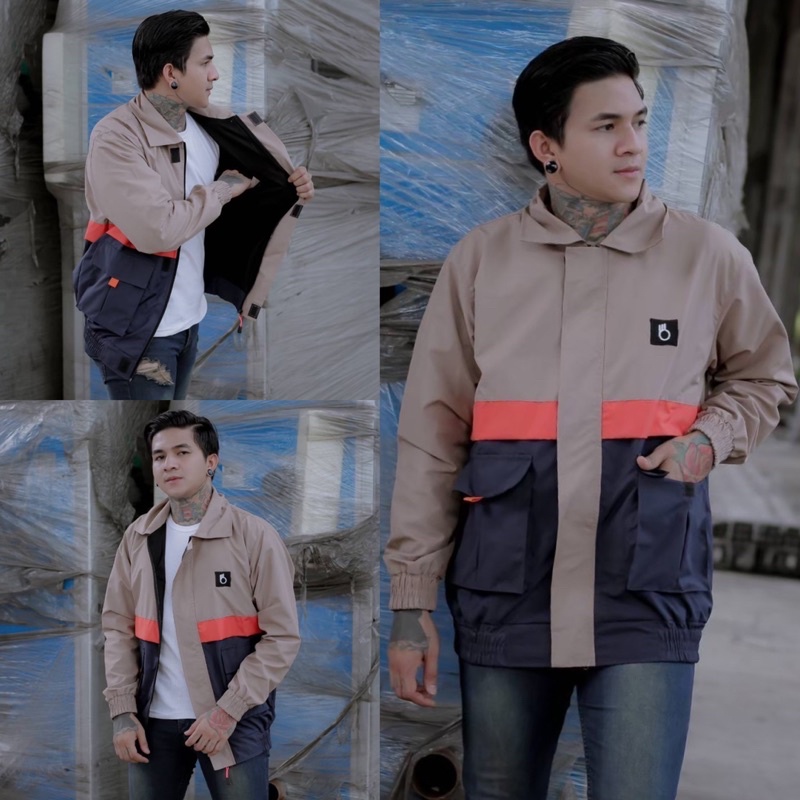 Jaket Parka Taslan The Bojiel Moca Jaket Parasut Jaket Pria Jaket Outdoor