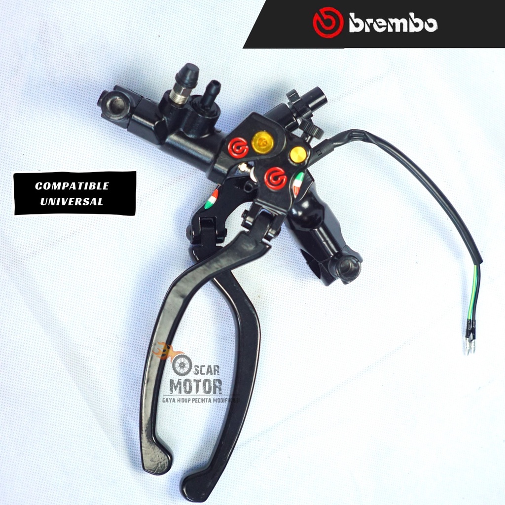 Master Rem Berembo Model Izumi 1 Set Paket Handle Kopling / Rem Universal Semua Motor Oval RCB E2