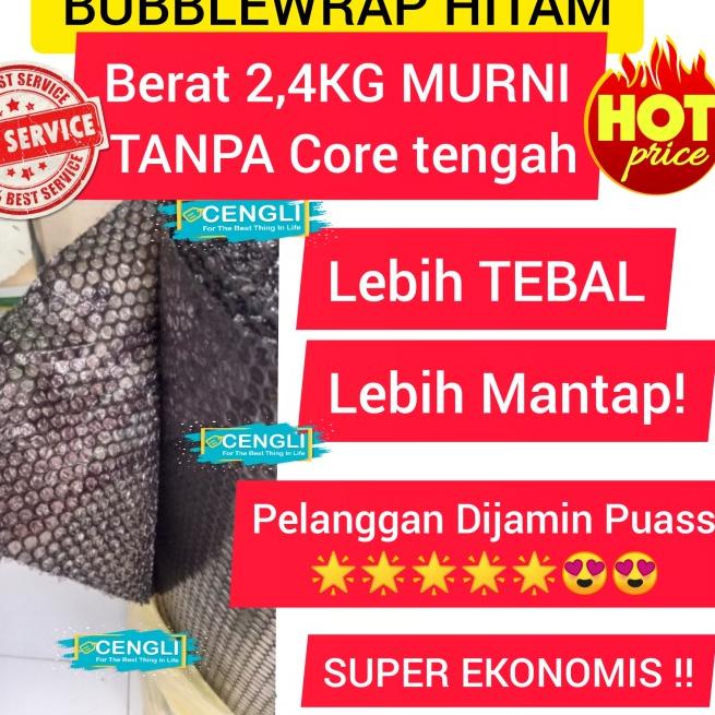 

BUBBLE WRAP HITAM 1 roll 125cm x 50m BUBBLEWRAP HITAM 125 X 50m TEBAL - PUTIH EKONOMIS